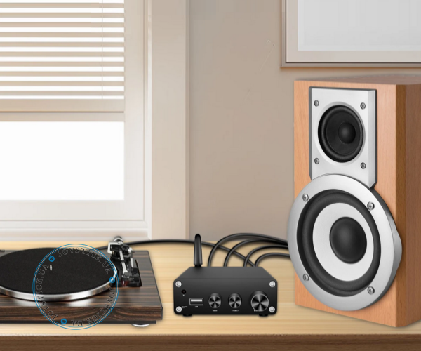 Підсилювач двоканальний Hi-Fi AUDIO 100x2 Вт на базі TPA3116D2 - підтримка Bluetooth USB та пульта керування Колір Чорний